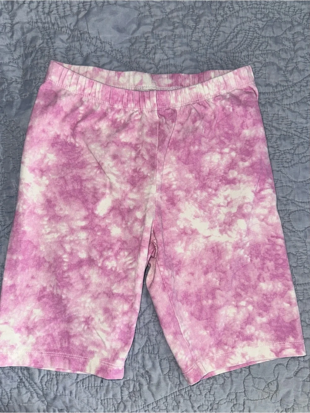 🔥3/$15 Cat & Jack Pink Tie-Dye Bike Shorts Girls Large 10/12